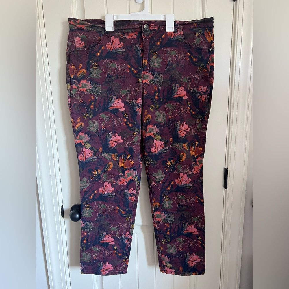 Gloria Vanderbilt Floral Multicolor Jeans
